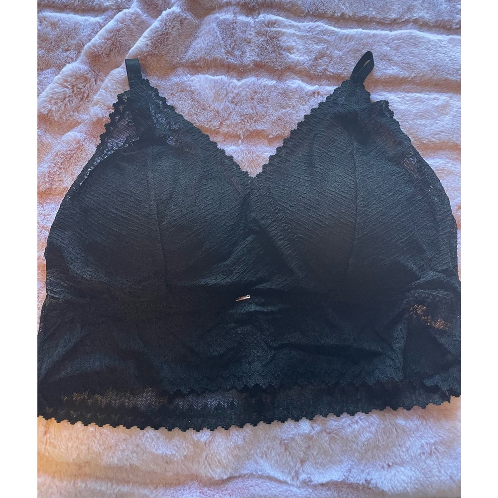 Jady K Skye Lace Bralette Black 1x/2x New